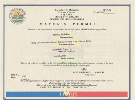 mayor's and health permit pasay|Pasay City gov’t creates online application for work permits.